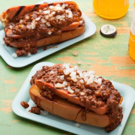 Chili Half-Smoke (D.C.-Style Chili Dog)