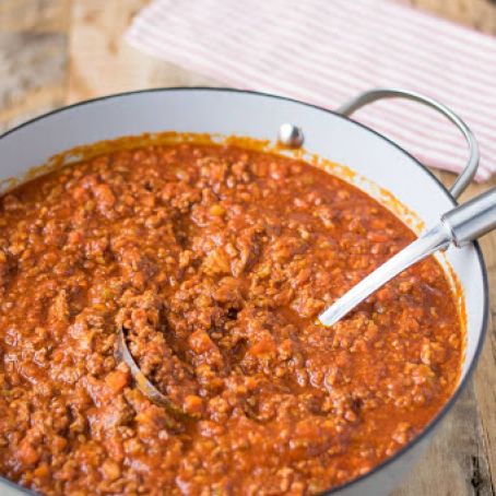 Traditional Bolognese sauce