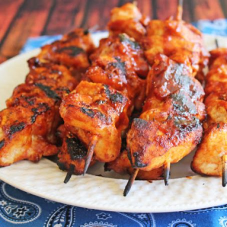 Fabulous Barbecue Chicken Kabobs