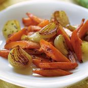 Glazed Carrots and Shallots with thyme