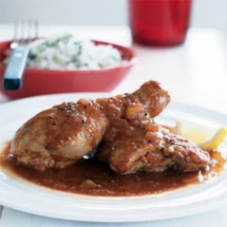 African Chicken in Spicy Red Sauce