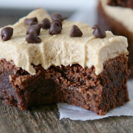 Fudgy Brownies with Cookie Butter Frosting