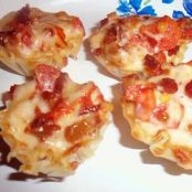 Bacon, Tomato and Jalapeno Cups