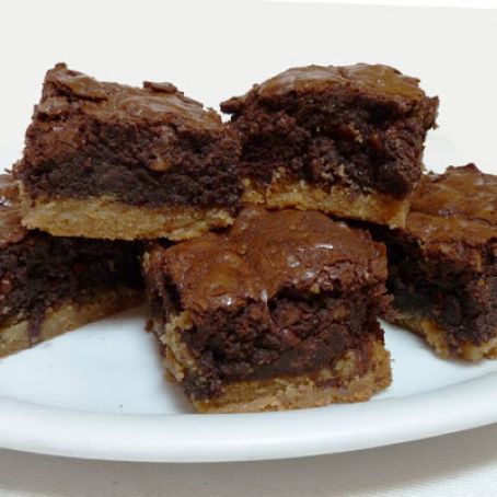 Toffee Bottomed Brownies