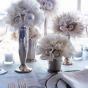 Tissue Paper Centerpieces