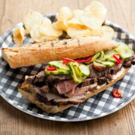 Grilled Lamb Sandwiches