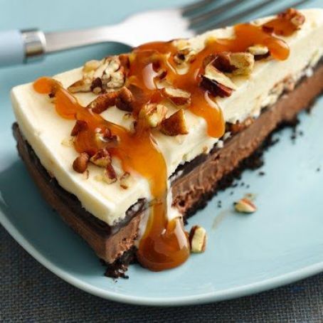 Healthified Turtle Ice Cream Cake