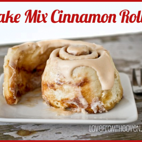 Cinnamon Rolls  - Cake Mix