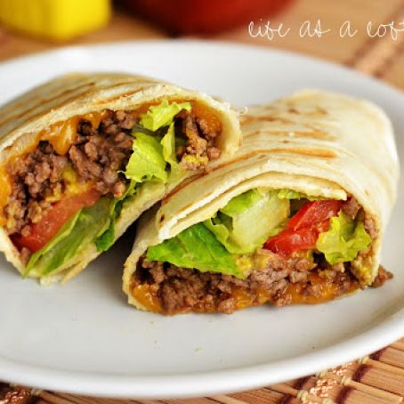 Grilled Cheeseburger Wraps