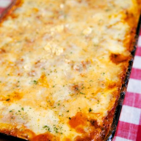 The Best Baked Spaghetti