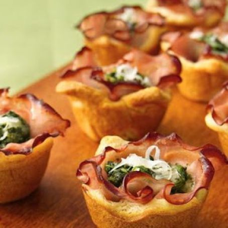 Ham Florentine Mini-Cups