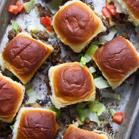 Melt-In-Your-Mouth Chopped Cheeseburger Sliders