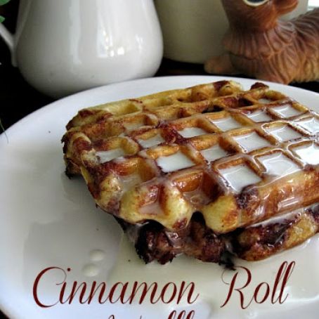 Cinnamon Roll Waffles