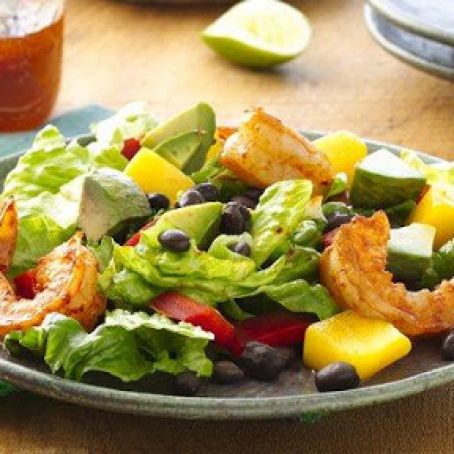 Shrimp and Mango Taco Salads