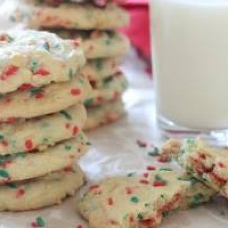 Christmas Funfetti Cookies