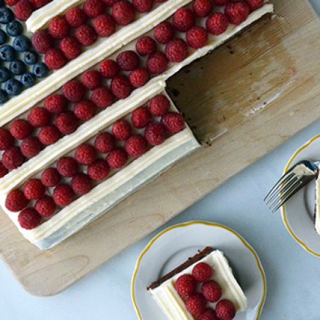 July 4th Flag Cake