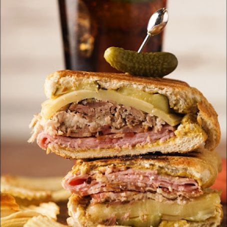 Pulled Pork Cuban Sandwiches with Bacon Recipe - (4.5/5)