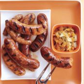 Sausages with Grilled-Onion Chowchow