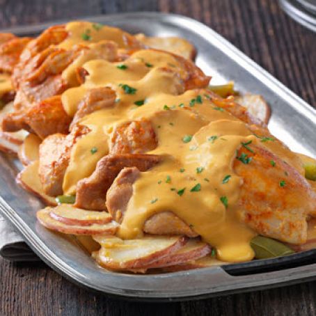 Slow-Cooker Cheesy Chicken & Potatoes