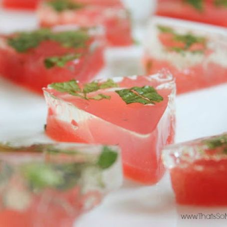 shots mojito jell watermelon recipe jello pink