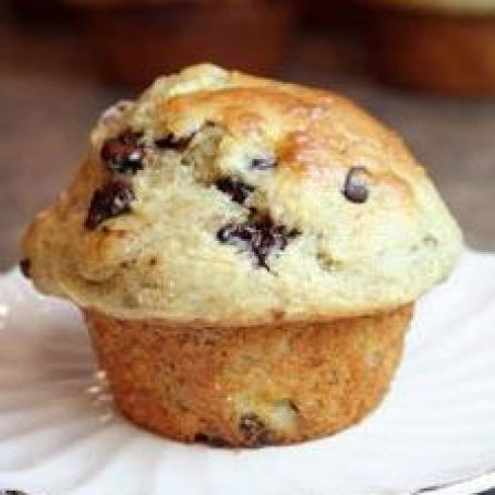 Banana Chocolate Chocolate Chip Muffins