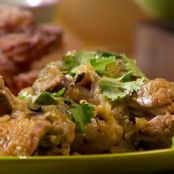 Braised Chicken with Tomatillos and Jalapenos