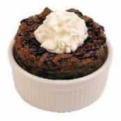 Double Fudge Bread Pudding with Chocolate Whipped Topping