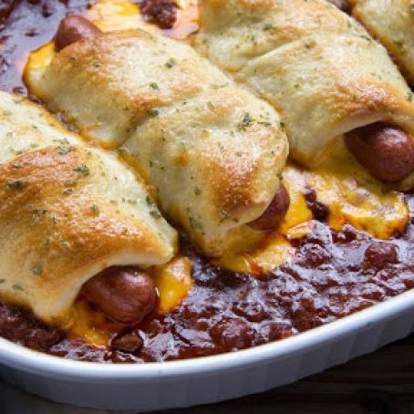 Chili Cheese Dog Bake