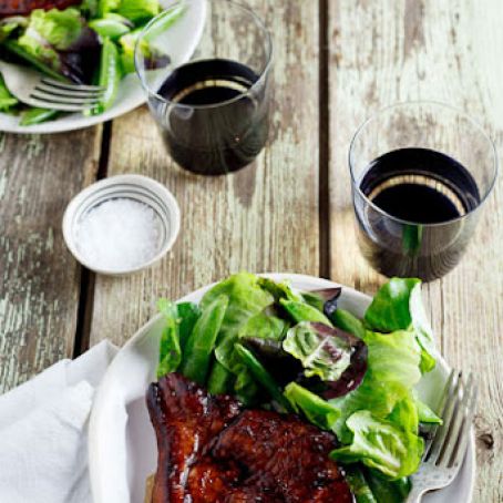 Sticky Honey & Soy Pork Chops