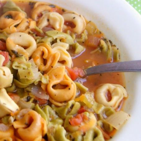 Weight Watchers Friendly Tortellini Soup #SimpleStart