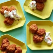 Spicy Fried Chicken Bites with Derby Dip