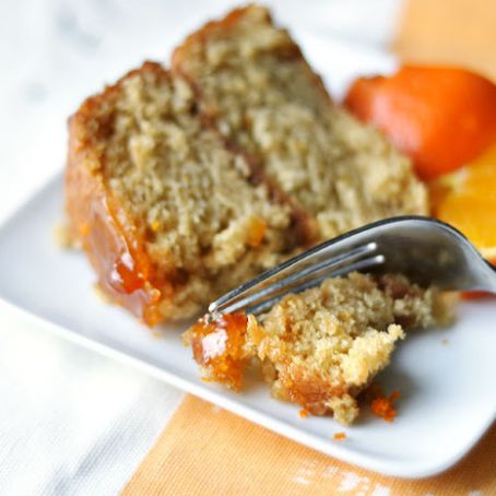 Vegan Recipe: Sticky Orange Cake with Marmalade Glaze