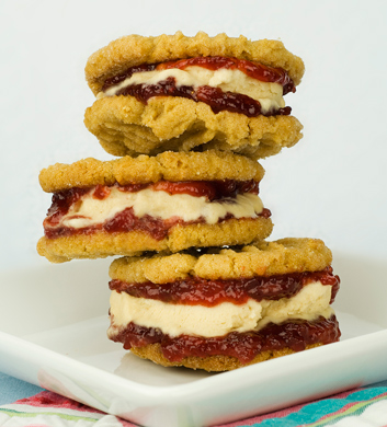 Peanut Butter and Jelly Ice Cream Sandwiches Recipe - (4.3/5) image