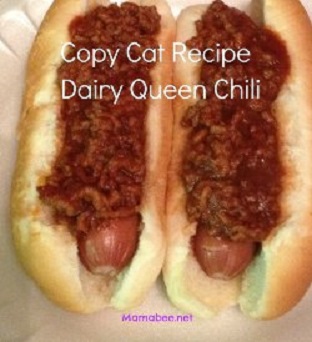 Chili Cheese Dog  Dairy Queen® Menu