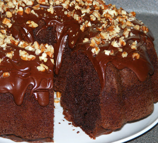 Super Easy Chocolate Brownie Bundt Cake - Practically Homemade