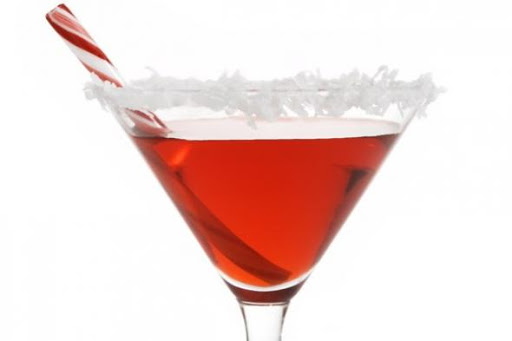 santa hat martini