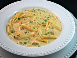 Creamy Chicken Pasta Soup Recipe 4 5