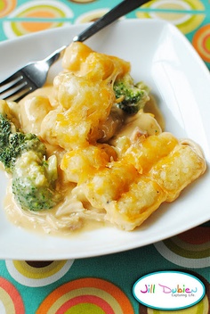 Crock Pot Chicken, Broccoli & Cheese Tater Tot Casserole Recipe - (4.5/5) image