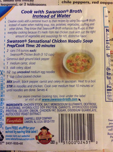 Swanson Sensational Chicken Noodle Soup 