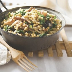 Brown Rice with Beans, Mushrooms & Spinach Recipe - (4.4/5) image