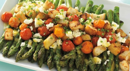 Asparagus and Tomato Salad with Feta***** Recipe - (4.6/5) image