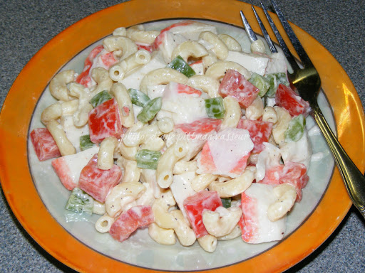Imitation Crab Pasta Salad Recipe - (4.3/5) image