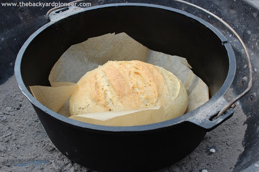 Dutch Oven No Knead Bread, Campfire Recipe! 