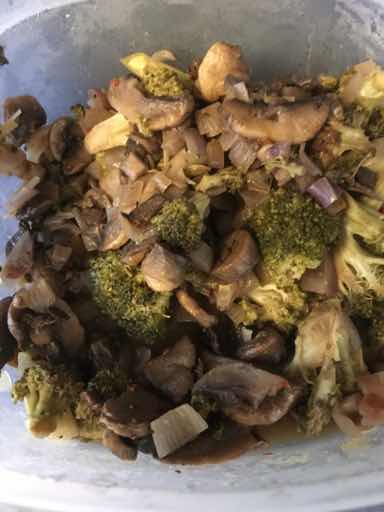 Roasted Broccoli with Sautéed Mushrooms & Shallot Recipe - (4.3/5) image